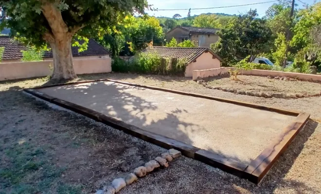 Terrain de pétanque, Lorgues, FITO Élagage