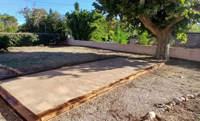 Terrain de pétanque, Lorgues, FITO Élagage
